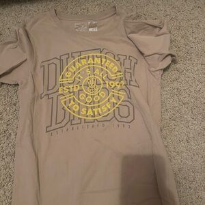 Dutch Bros Tan and Yellow Graphic T-Shirt